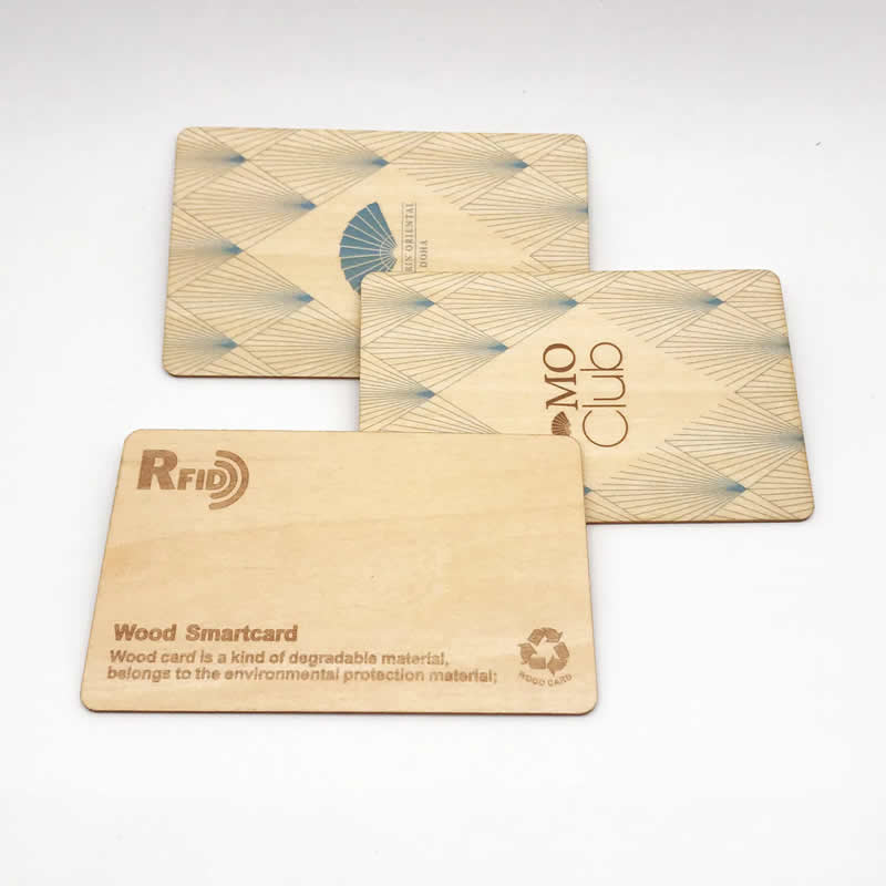 Tarjeta Inteligente RFID de Madera para Club
