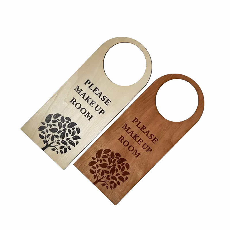 Custom Laser Engraved Wooden Door Hanger