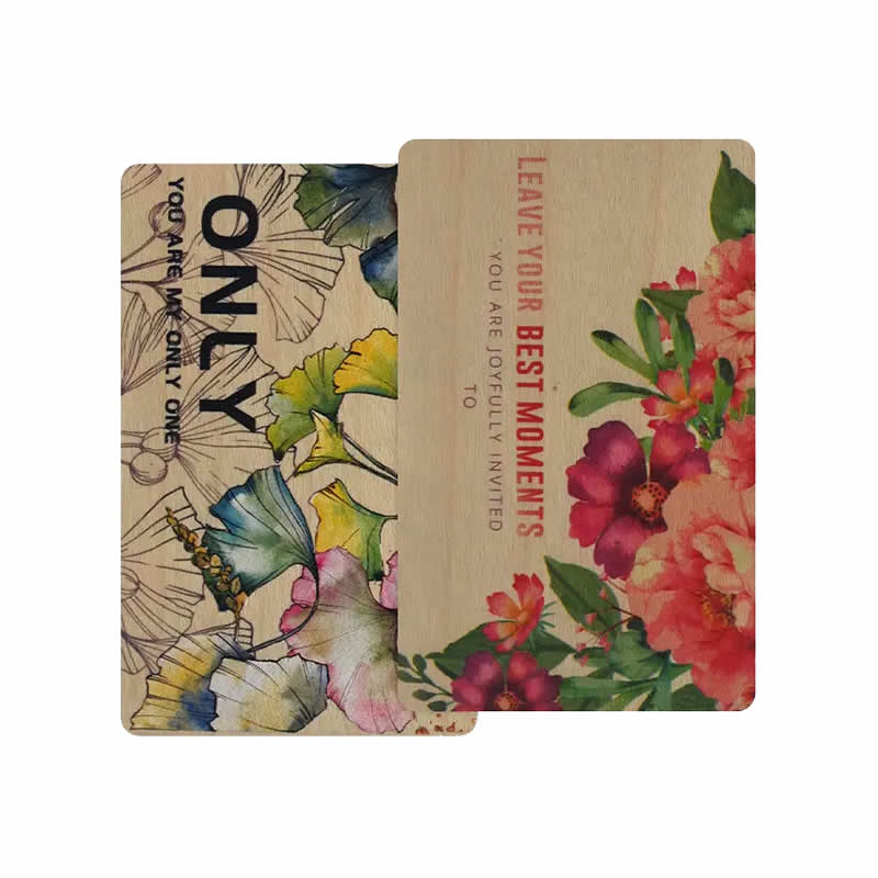 Custom UV Printing Wooden Cards