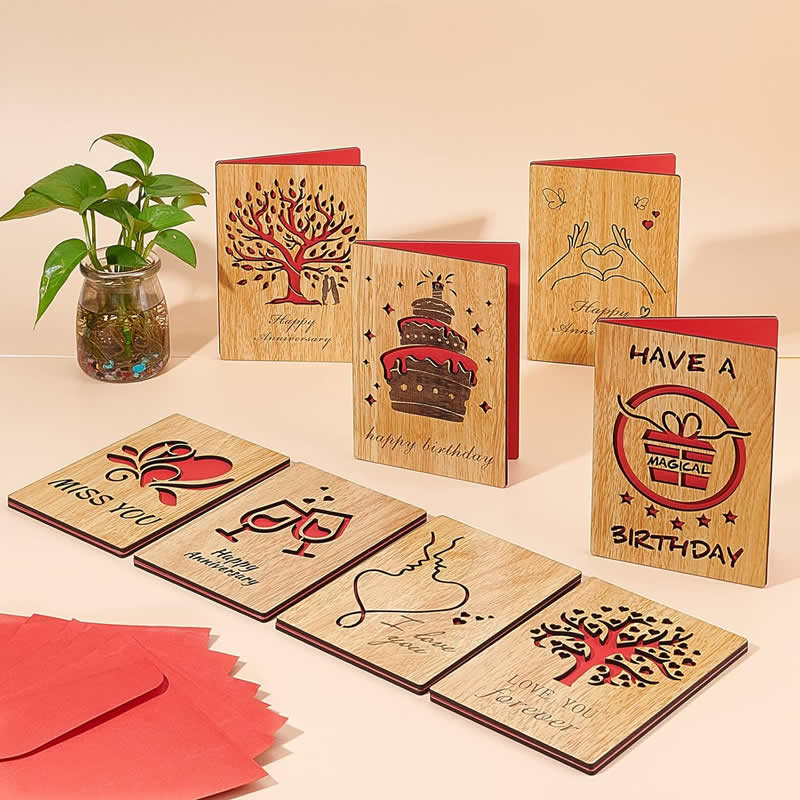 Wooden Greeting Cards