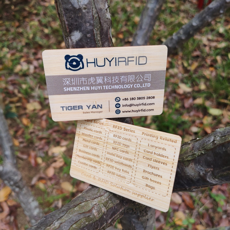 Bamboo Wood Business Card