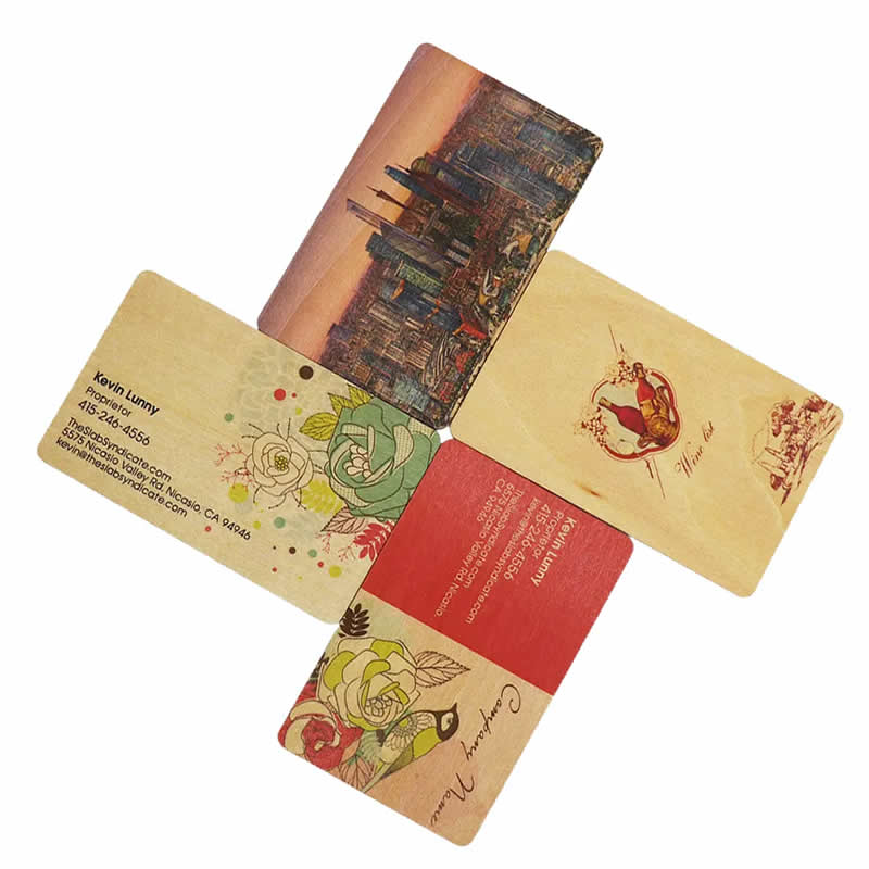 UV Printed Wooden Name Card