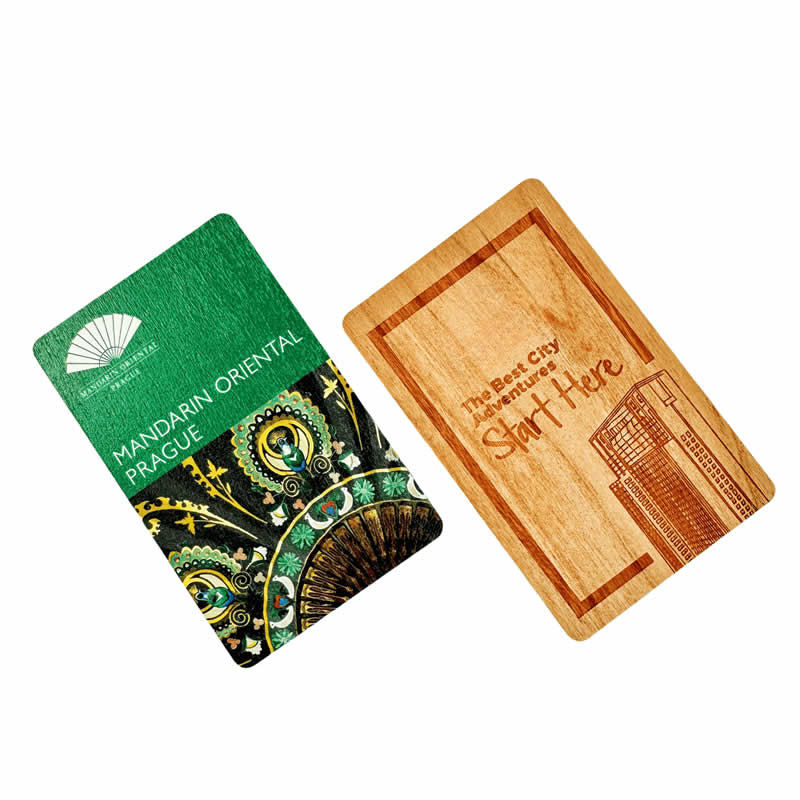 Custom UV Printed and Laser Engraved Hotel Cards