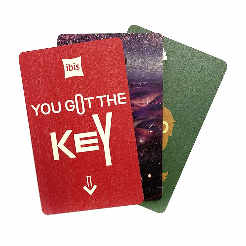 Custom UV Printed Wooden Hotel Key Cards