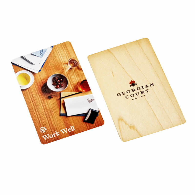 RFID Smart Wooden Hotel Card