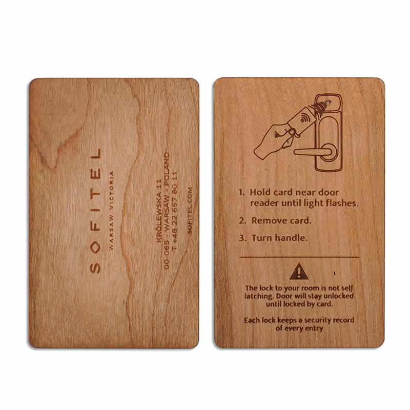 Sofitel Wooden Hotel Key Card