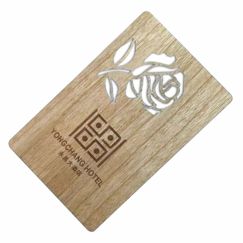 Wooden Hotel Membership Cards