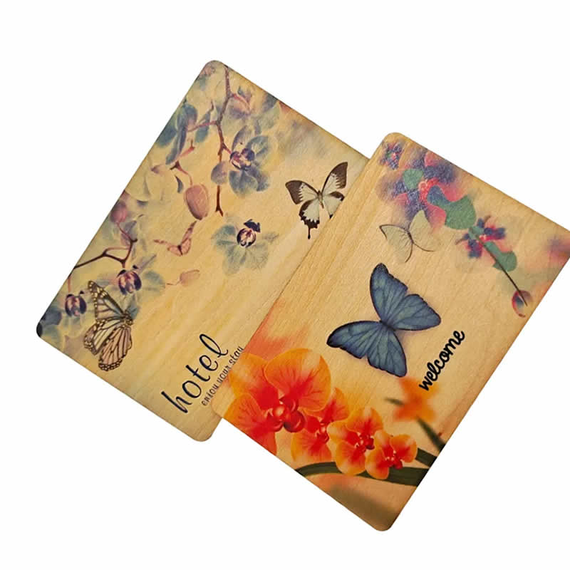 Wooden UV Printed Wooden Hotel Cards