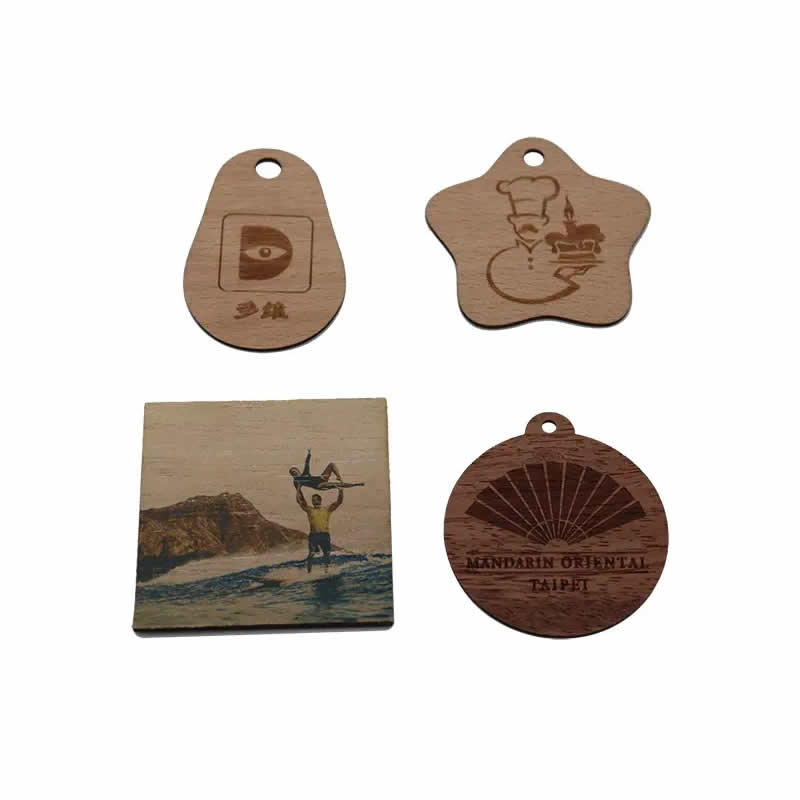 Custom Shape Wooden Key Tags