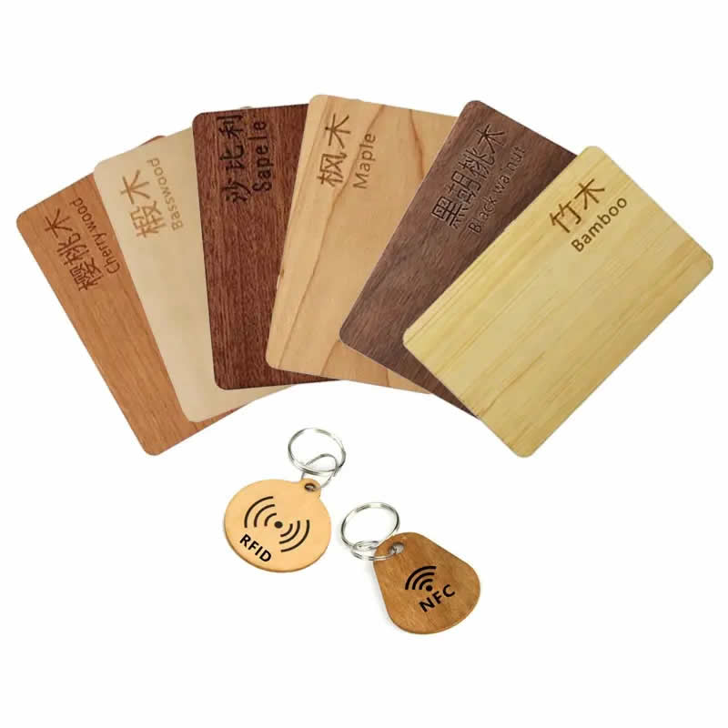 Custom Wooden Card and Wooden Keyfobs