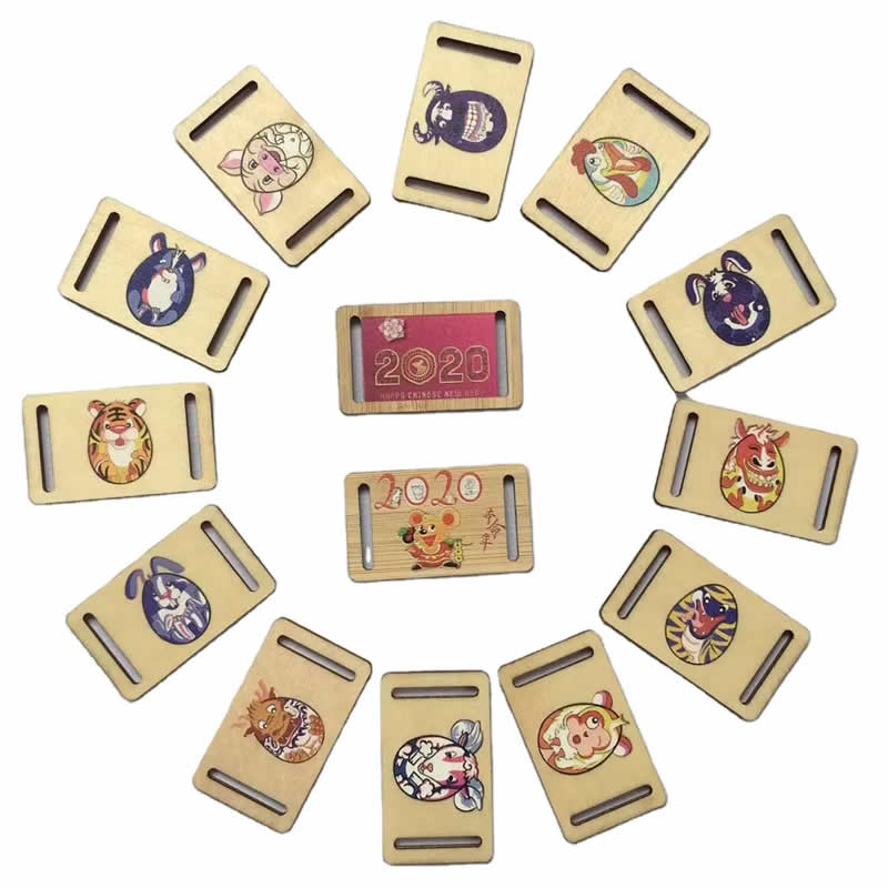 Custom Wooden RFID Cards with Fabric Wristband